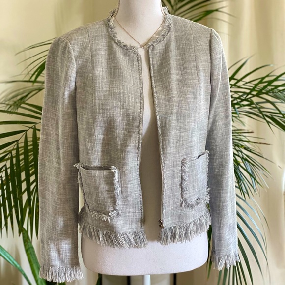 Rebecca Taylor Jackets & Blazers - Rebecca Taylor fringe trim jacket
